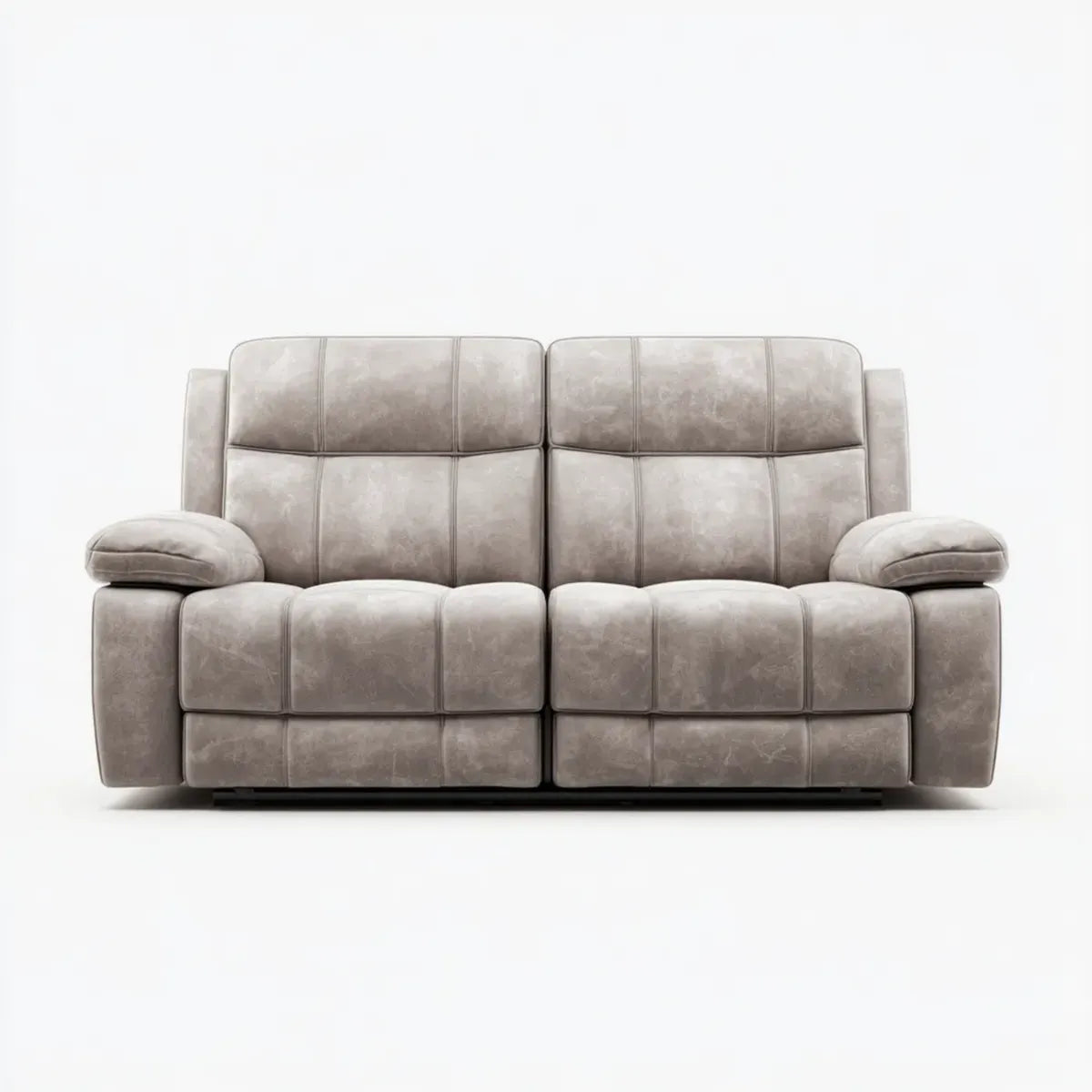 sofa 2-osobowa szara 180 x 96 x 100 cm poliestrowy mikrofiber prostokątna