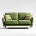 sofa 2-osobowa oliwka 160 x 85 x 88 cm poliestrowy prostokątna