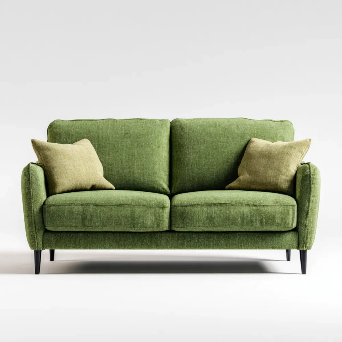 sofa 2-osobowa oliwka 160 x 85 x 88 cm poliestrowy prostokątna