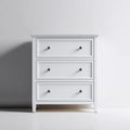 Komoda, Kommode biały z 3 szufladami z płyty MDF 80 x 40 x 90 cm